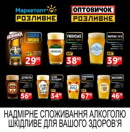 Акції Маркетопт Розливне Пиво з 04.05 по 17.05.26