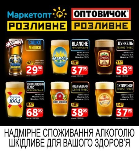 Акції Маркетопт Розливне Пиво з 01.06 по 14.06.26