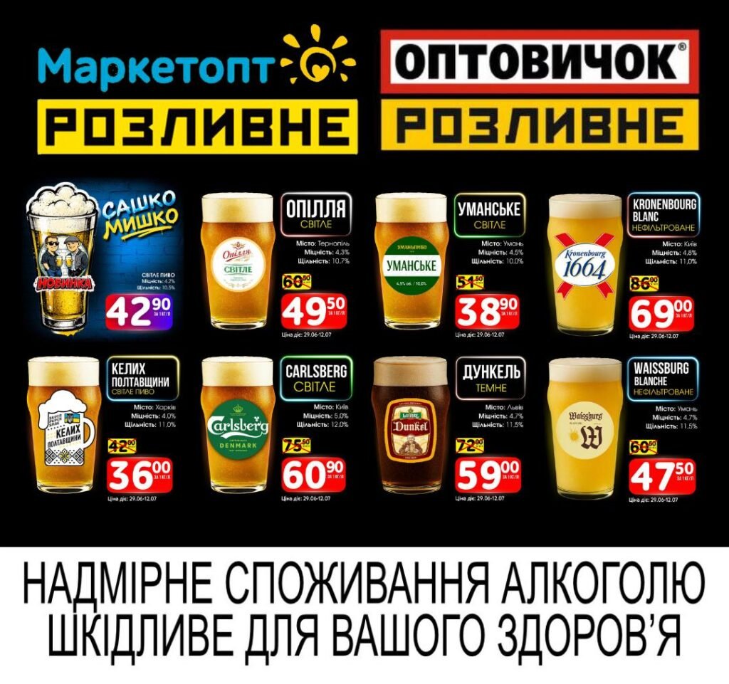 Акції Маркетопт Розливне із 29.06 по 12.07.26
